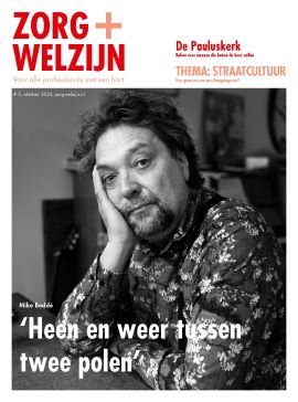 Cover van Zorg+Welzijn nr. 5, 2024 met een foto van Mike Boddé